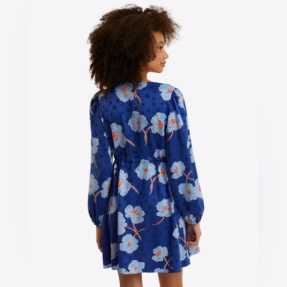 Draper James flattering Kellie Dress,  PRINTED Dot Jacquard. NEW! NWT - Picture 2 of 6